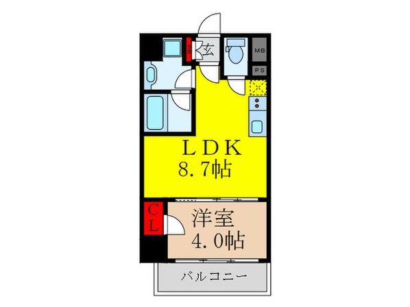 ブエナビスタ江坂広芝町の物件間取画像